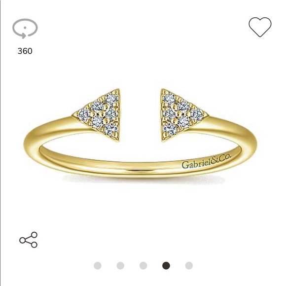HP🎉Gabriel & Co 14k Gold & diamond ring - Picture 6 of 14
